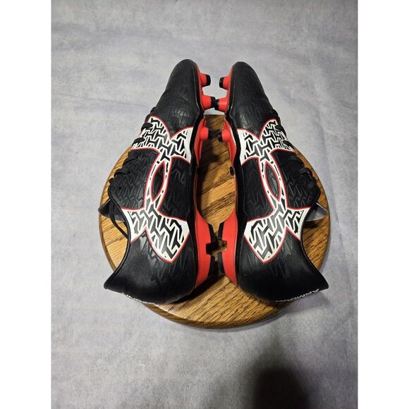 Under Armour ClutchFit Force 2.0 Firm Ground Mens Football Boot Black/Red Sz 9.5 - Picture 5 of 7